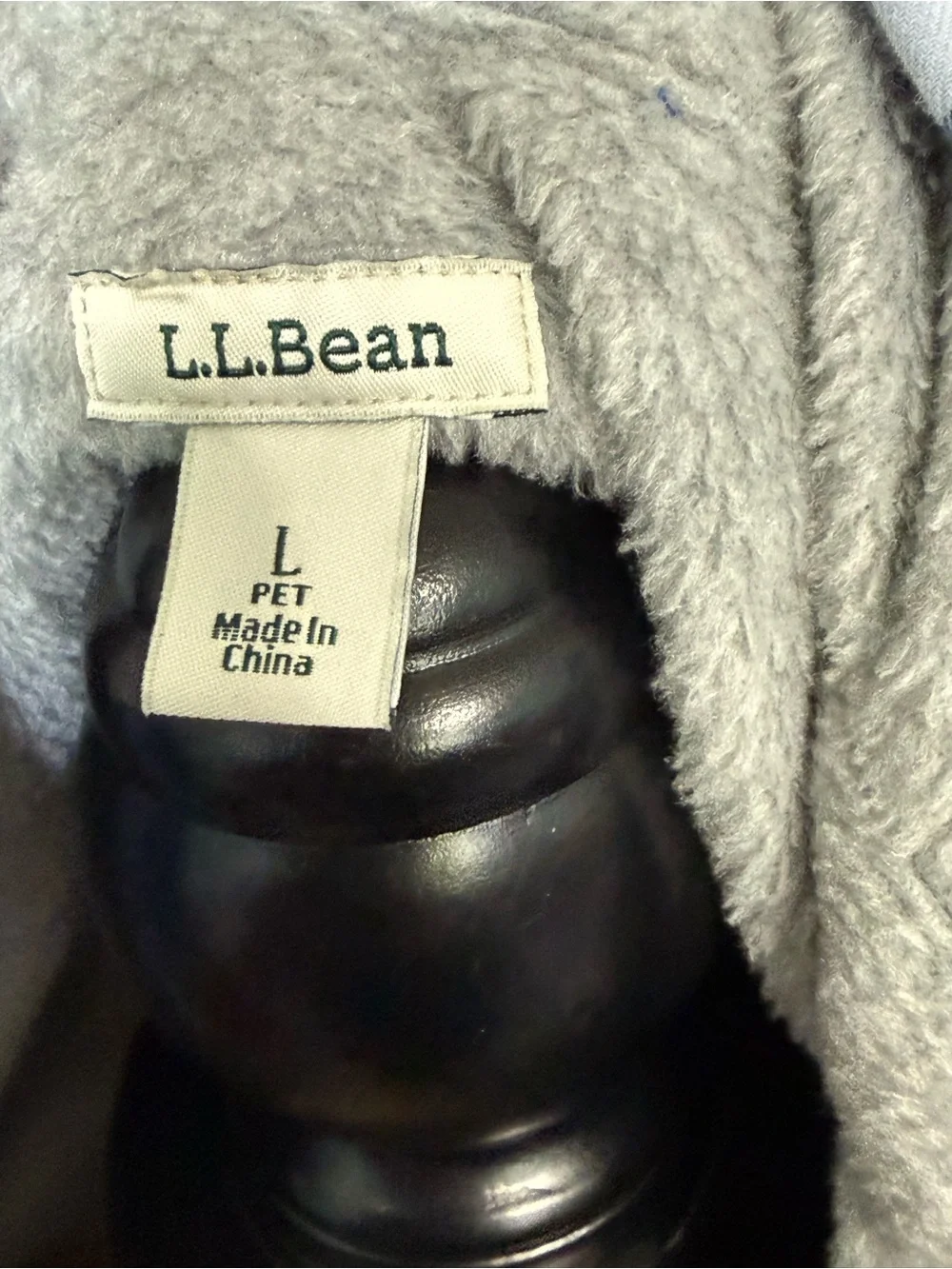L.L. Bean Blue Plaid Hooded Flannel Shirt Jacket - Women’s Petite Large